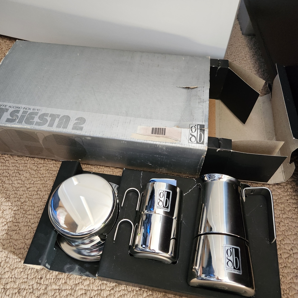 Guido Bregna 18/10 Stainless Steel Coffee Maker Set